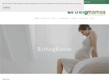 Tablet Screenshot of birthingmamas.ie